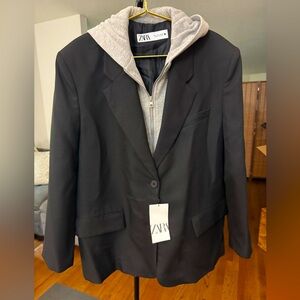 NWT Zara Hoodie Blazer